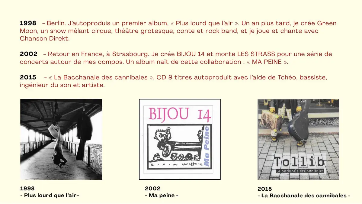 Repères discographiques du parcours de ToLLiB